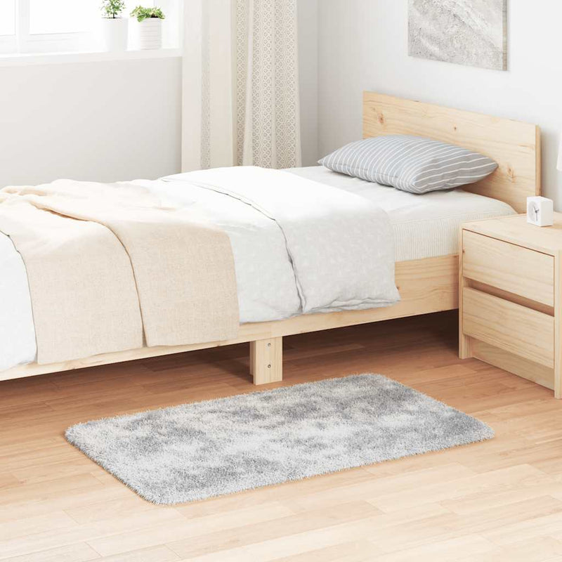 Load image into Gallery viewer, Vidaxl hoogpolig vloerkleed navarra 60x100 cm polyester zilvergrijs
