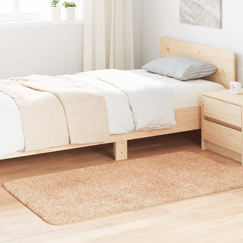 Load image into Gallery viewer, Vidaxl hoogpolig vloerkleed navarra 80x150 cm polyester beige
