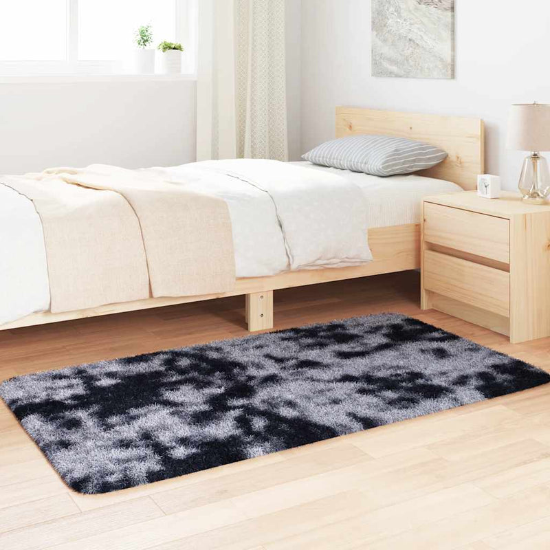 Load image into Gallery viewer, Vidaxl hoogpolig vloerkleed navarra 80x150 cm polyester donkergrijs
