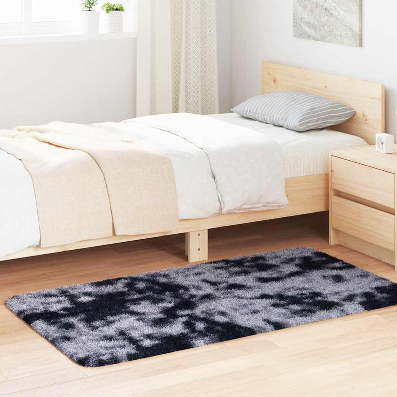 Load image into Gallery viewer, Vidaxl hoogpolig vloerkleed navarra 80x150 cm polyester donkergrijs
