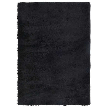 Vidaxl hoogpolig vloerkleed navarra 120x170 cm polyester zwart