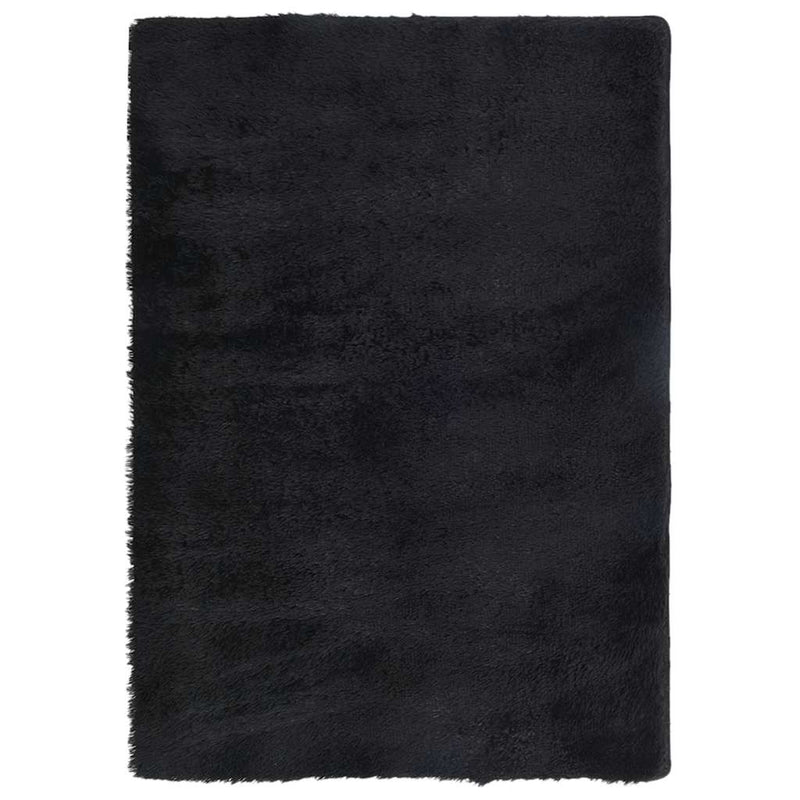 Load image into Gallery viewer, Vidaxl hoogpolig vloerkleed navarra 120x170 cm polyester zwart
