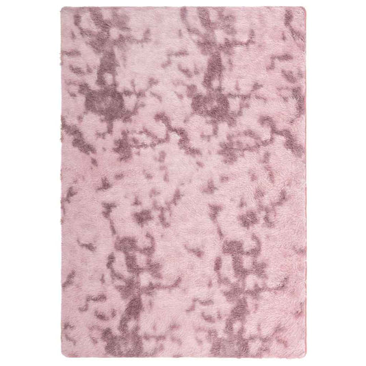 Vidaxl hoogpolig vloerkleed navarra 120x170 cm polyester stoffig roze