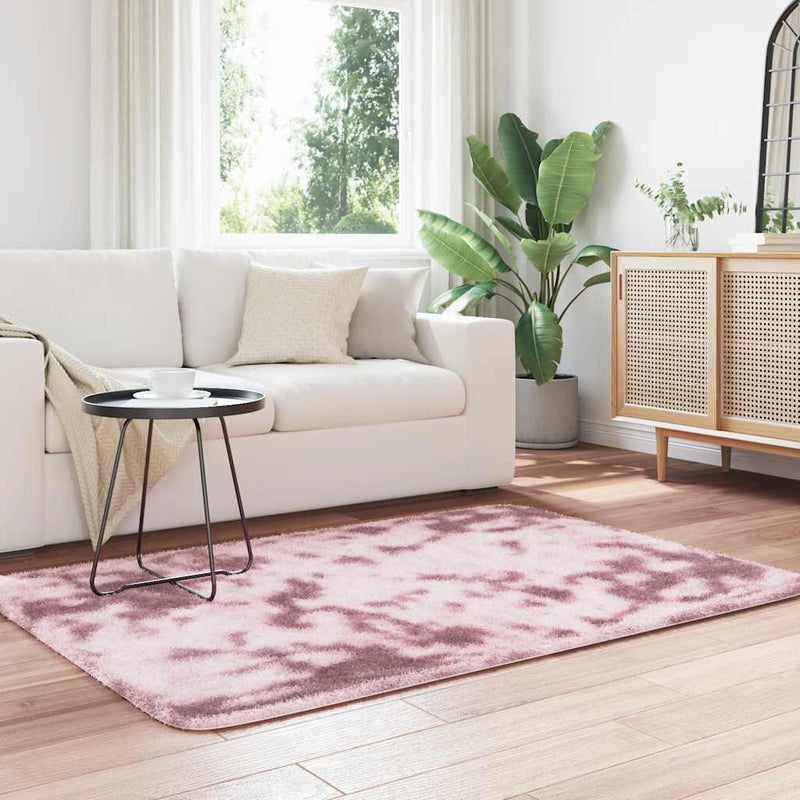 Load image into Gallery viewer, Vidaxl hoogpolig vloerkleed navarra 120x170 cm polyester stoffig roze
