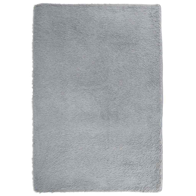 Load image into Gallery viewer, Vidaxl hoogpolig vloerkleed navarra 120x170 cm polyester lichtgrijs
