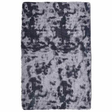Vidaxl hoogpolig vloerkleed navarra 130x200 cm polyester donkergrijs