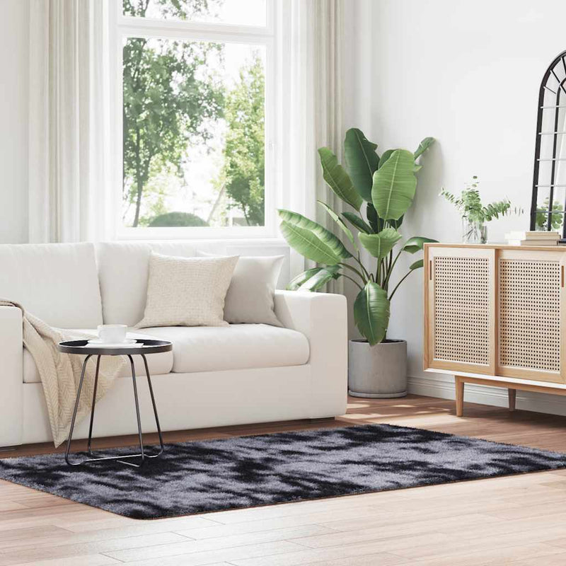 Load image into Gallery viewer, Vidaxl hoogpolig vloerkleed navarra 130x200 cm polyester donkergrijs
