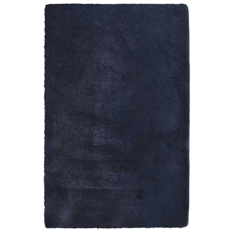 Load image into Gallery viewer, Vidaxl hoogpolig vloerkleed navarra 130x200 cm polyester marineblauw
