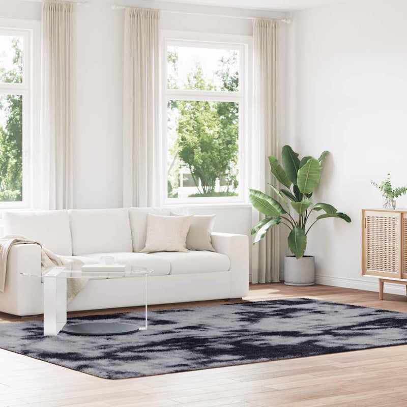 Load image into Gallery viewer, Vidaxl hoogpolig vloerkleed navarra 240x340 cm polyester donkergrijs
