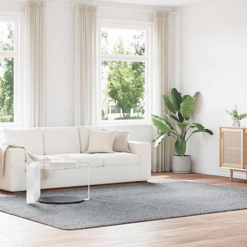 Load image into Gallery viewer, Vidaxl hoogpolig vloerkleed navarra 240x340 cm polyester lichtgrijs
