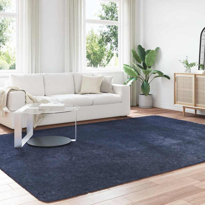 Load image into Gallery viewer, Vidaxl hoogpolig vloerkleed navarra 240x340 cm polyester marineblauw
