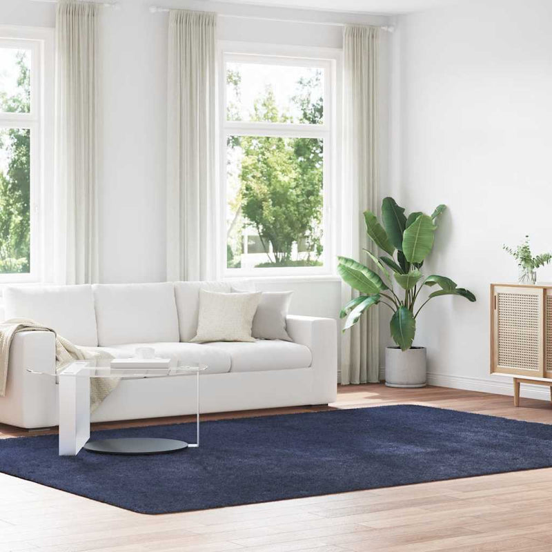 Load image into Gallery viewer, Vidaxl hoogpolig vloerkleed navarra 240x340 cm polyester marineblauw
