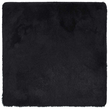 Vidaxl hoogpolig vloerkleed navarra 120x120 cm polyester zwart