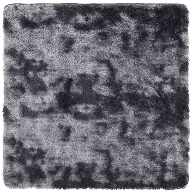Load image into Gallery viewer, Vidaxl hoogpolig vloerkleed navarra 120x120 cm polyester donkergrijs
