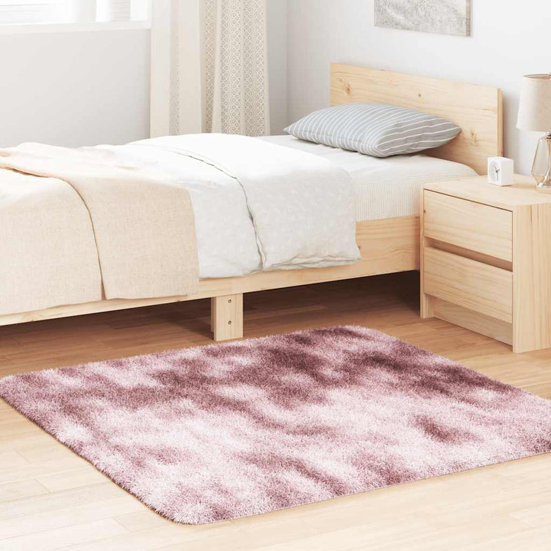 Load image into Gallery viewer, Vidaxl hoogpolig vloerkleed navarra 120x120 cm polyester stoffig roze
