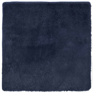 Vidaxl hoogpolig vloerkleed navarra 120x120 cm polyester marineblauw