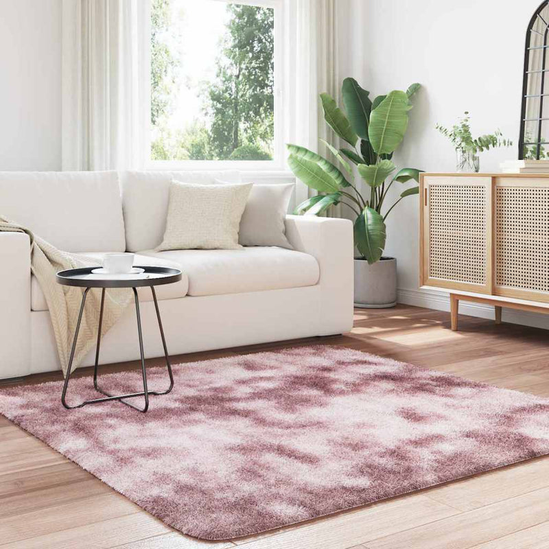 Load image into Gallery viewer, Vidaxl hoogpolig vloerkleed navarra 160x160 cm polyester stoffig roze
