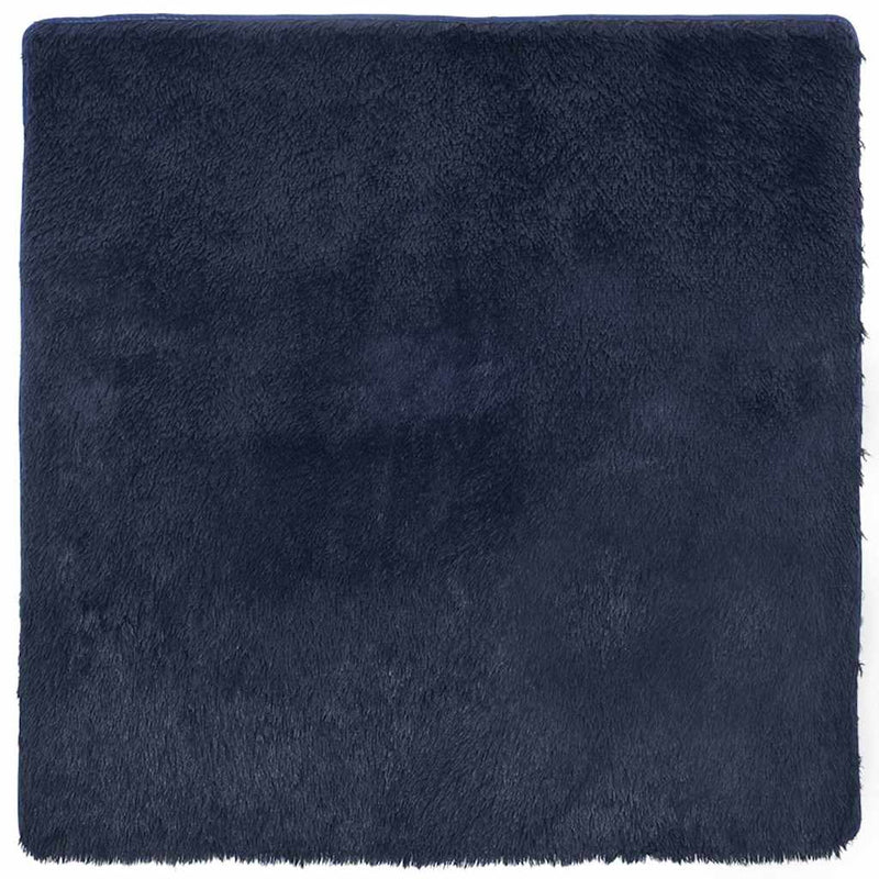 Load image into Gallery viewer, Vidaxl hoogpolig vloerkleed navarra 160x160 cm polyester marineblauw
