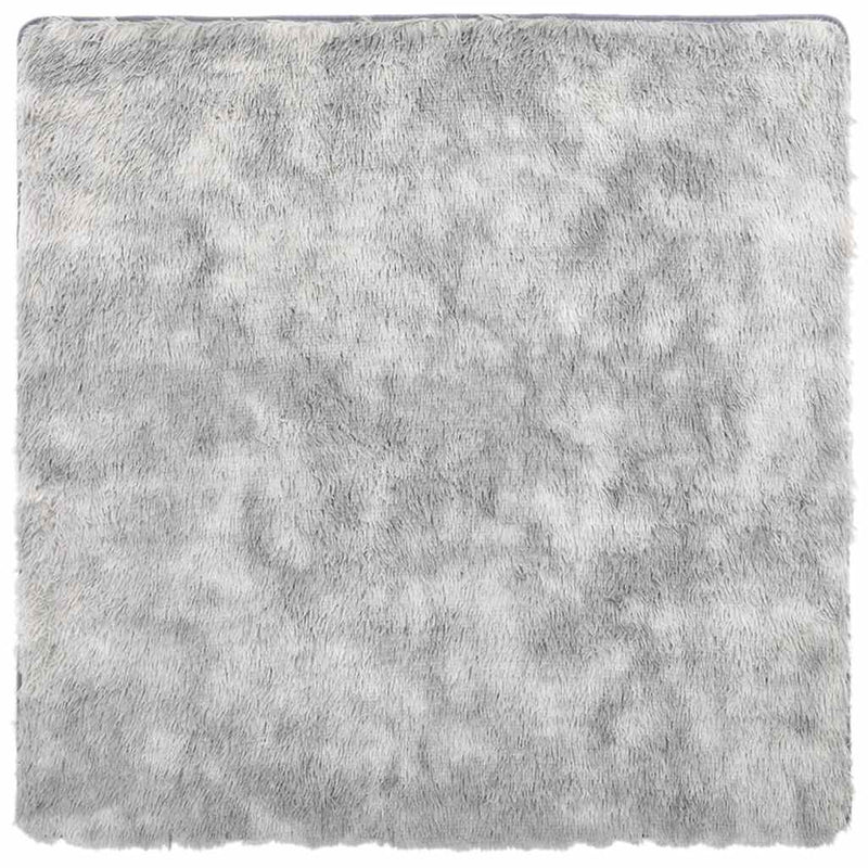 Load image into Gallery viewer, Vidaxl hoogpolig vloerkleed navarra 160x160 cm polyester zilvergrijs
