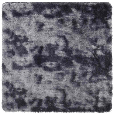 Vidaxl hoogpolig vloerkleed navarra 200x200 cm polyester donkergrijs