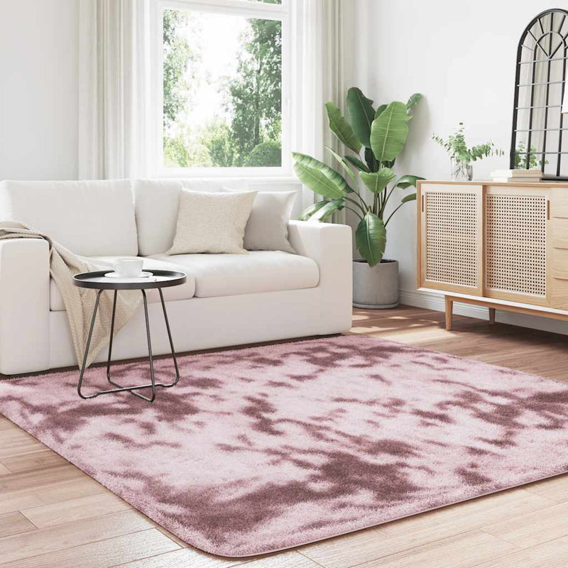 Load image into Gallery viewer, Vidaxl hoogpolig vloerkleed navarra 200x200 cm polyester stoffig roze
