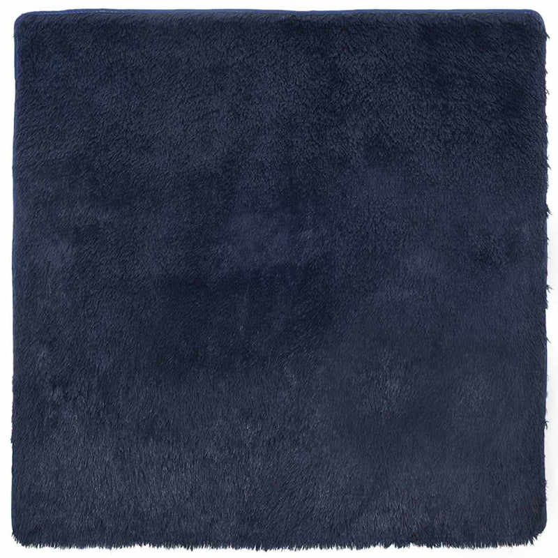 Load image into Gallery viewer, Vidaxl hoogpolig vloerkleed navarra 200x200 cm polyester marineblauw
