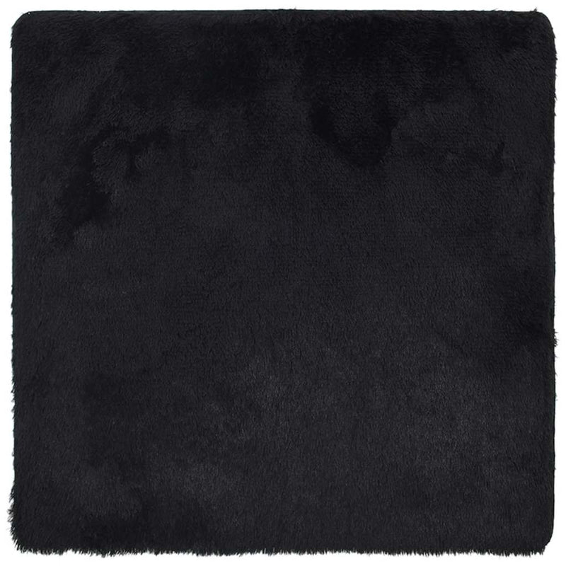 Load image into Gallery viewer, Vidaxl hoogpolig vloerkleed navarra 240x240 cm polyester zwart
