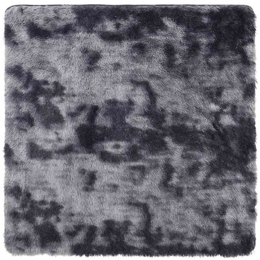 Vidaxl hoogpolig vloerkleed navarra 240x240 cm polyester donkergrijs