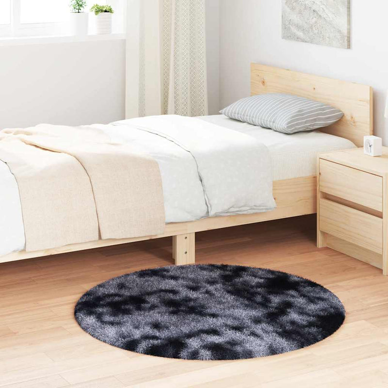 Load image into Gallery viewer, Vidaxl hoogpolig vloerkleed navarra 100x100 cm polyester donkergrijs
