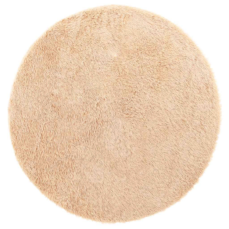 Load image into Gallery viewer, Vidaxl hoogpolig vloerkleed navarra 120x120 cm polyester beige
