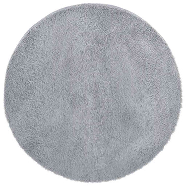 Vidaxl hoogpolig vloerkleed navarra 120x120 cm polyester lichtgrijs