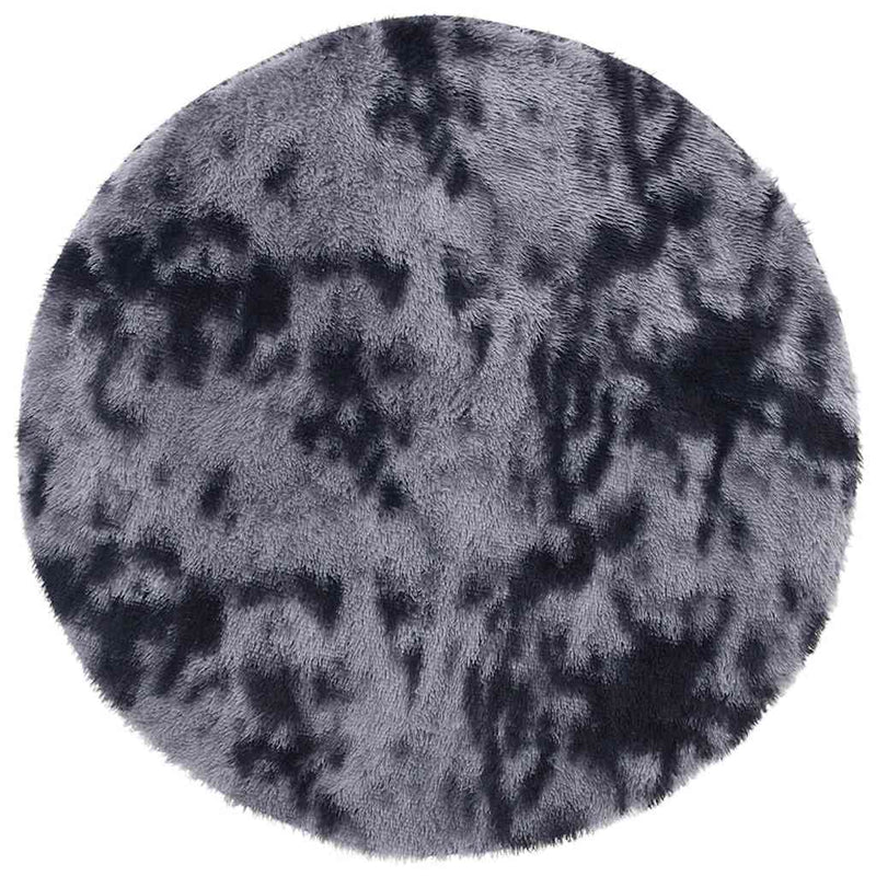 Load image into Gallery viewer, Vidaxl hoogpolig vloerkleed navarra 160x160 cm polyester donkergrijs
