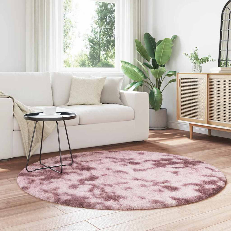 Load image into Gallery viewer, Vidaxl hoogpolig vloerkleed navarra 160x160 cm polyester stoffig roze
