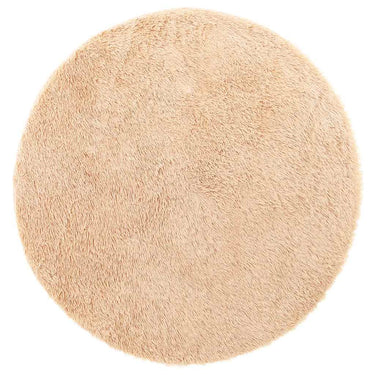Vidaxl hoogpolig vloerkleed navarra 200x200 cm polyester beige