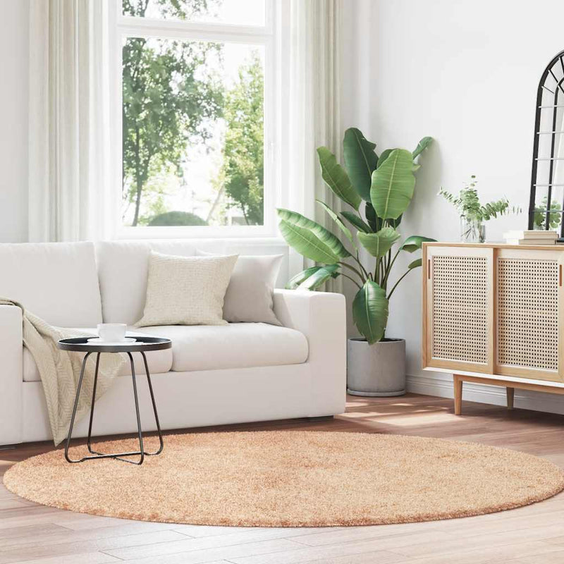 Load image into Gallery viewer, Vidaxl hoogpolig vloerkleed navarra 200x200 cm polyester beige
