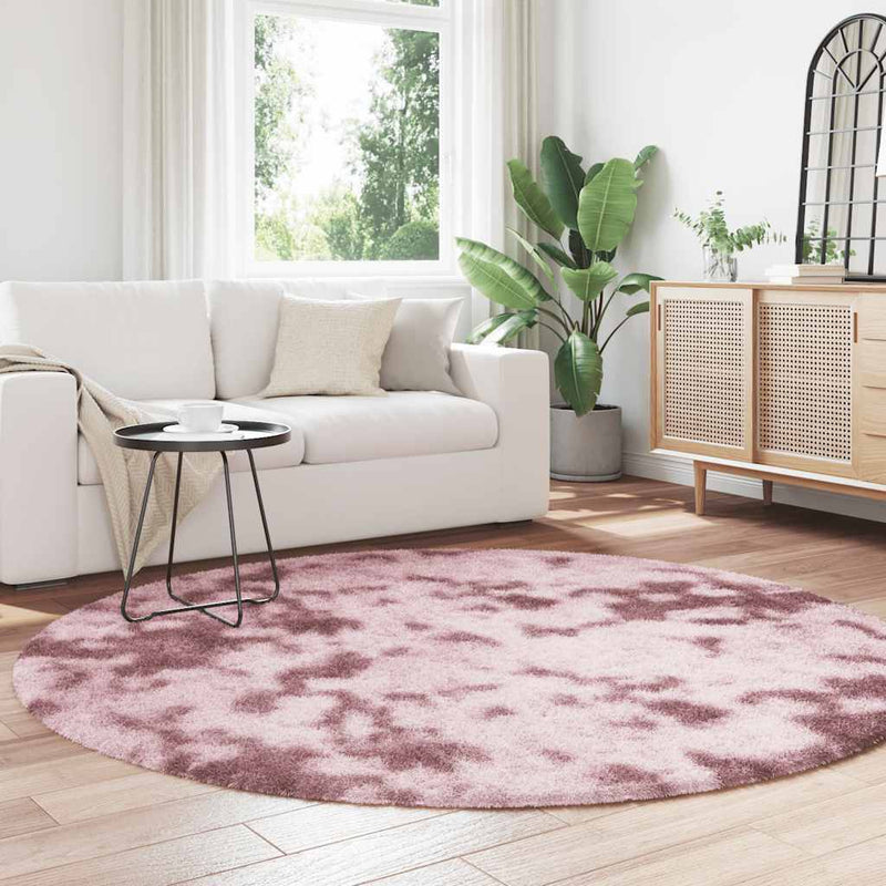 Load image into Gallery viewer, Vidaxl hoogpolig vloerkleed navarra 200x200 cm polyester stoffig roze
