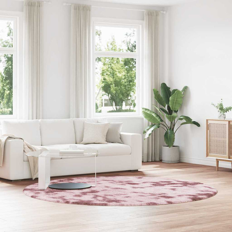 Load image into Gallery viewer, Vidaxl hoogpolig vloerkleed navarra 240x240 cm polyester stoffig roze
