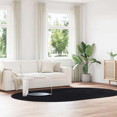 Vidaxl hoogpolig vloerkleed navarra 300x200 cm polyester zwart