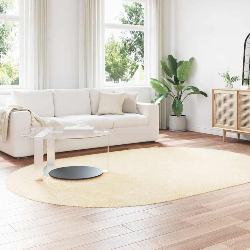 Load image into Gallery viewer, Vidaxl hoogpolig vloerkleed navarra 300x200 cm polyester crèmekleurig
