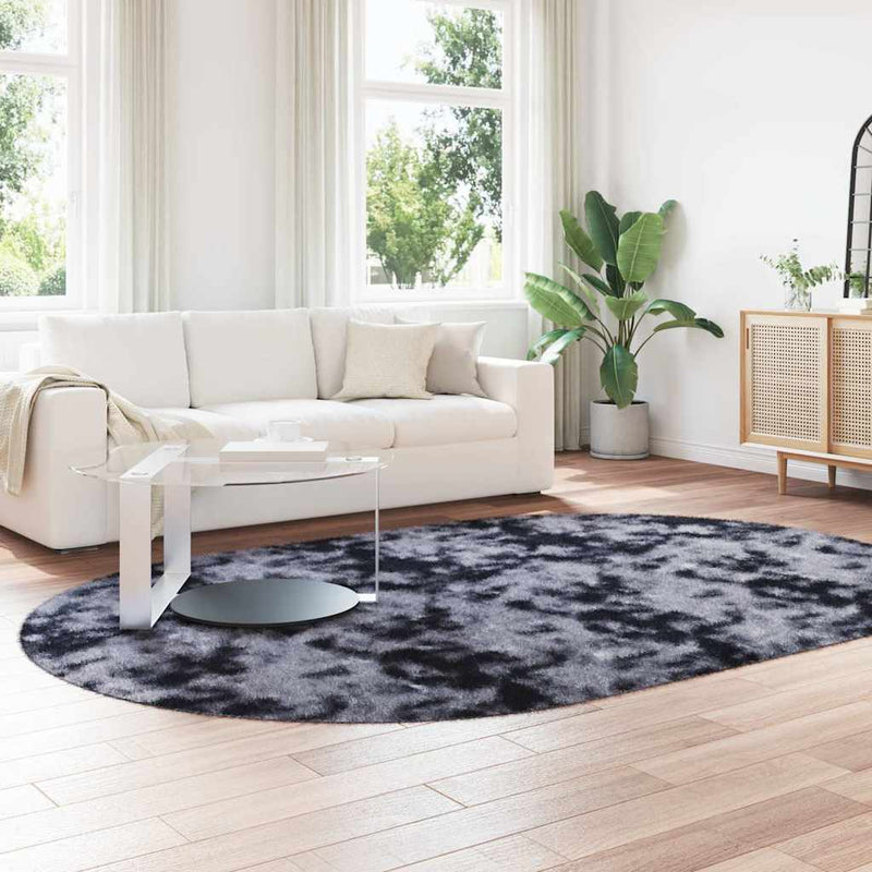 Load image into Gallery viewer, Vidaxl hoogpolig vloerkleed navarra 300x200 cm polyester donkergrijs
