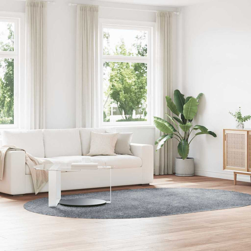 Load image into Gallery viewer, Vidaxl hoogpolig vloerkleed navarra 300x200 cm polyester lichtgrijs
