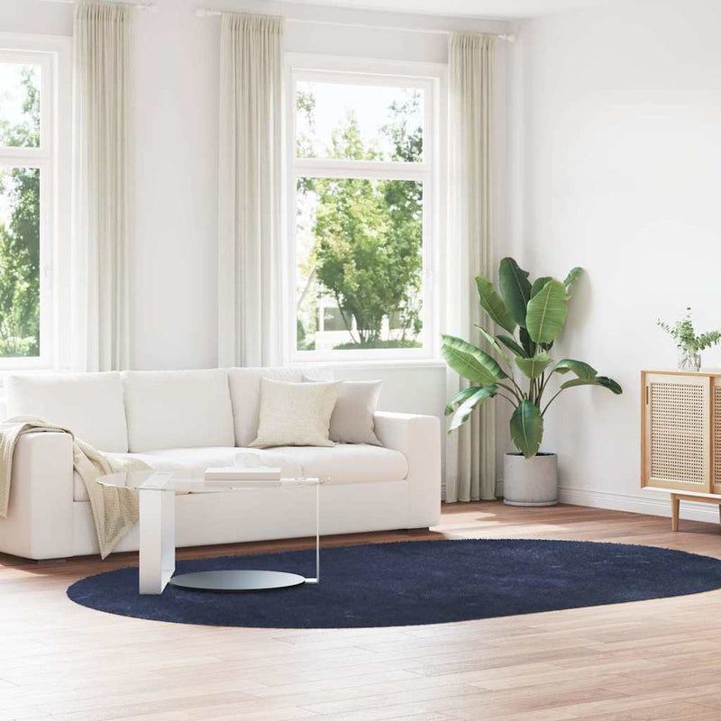 Load image into Gallery viewer, Vidaxl hoogpolig vloerkleed navarra 300x200 cm polyester marineblauw

