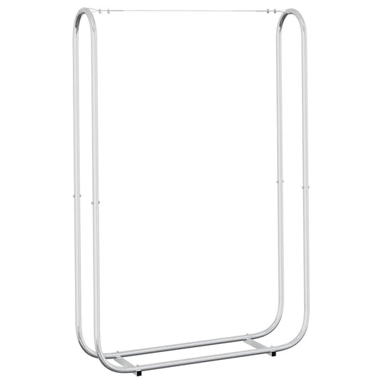 Vidaxl haardhoutrek 100x25x150 cm gegalvaniseerd staal