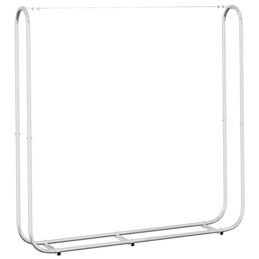 Vidaxl haardhoutrek 150x25x150 cm gegalvaniseerd staal