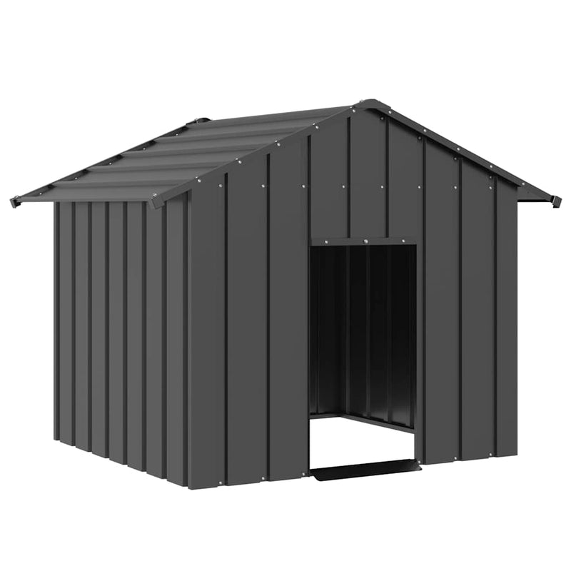 Load image into Gallery viewer, Vidaxl hondenhok met dak 131x101x102 cm gegalvaniseerd staal
