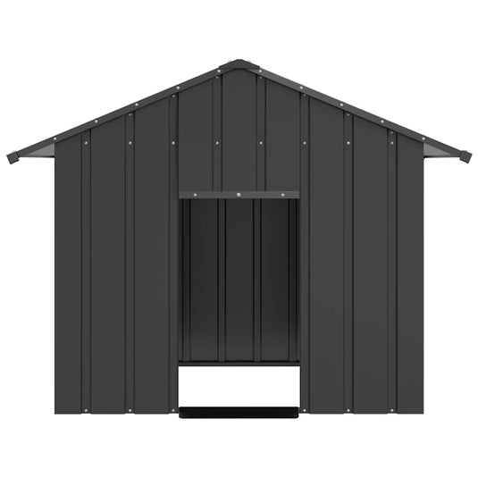 Vidaxl hondenhok met dak 131x101x102 cm gegalvaniseerd staal