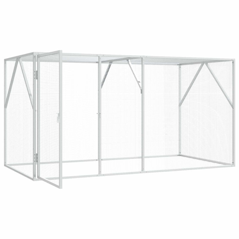 Load image into Gallery viewer, Vidaxl vogelkooi antraciet 208 x 102 x 108 cm gegalvaniseerd staal
