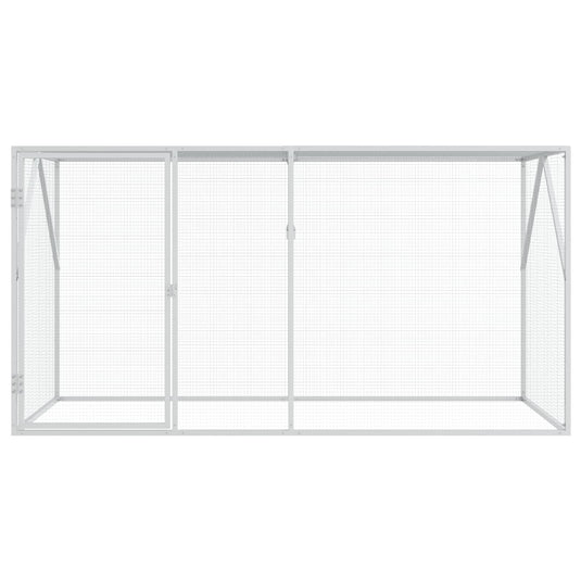 Vidaxl vogelkooi antraciet 208 x 102 x 108 cm gegalvaniseerd staal