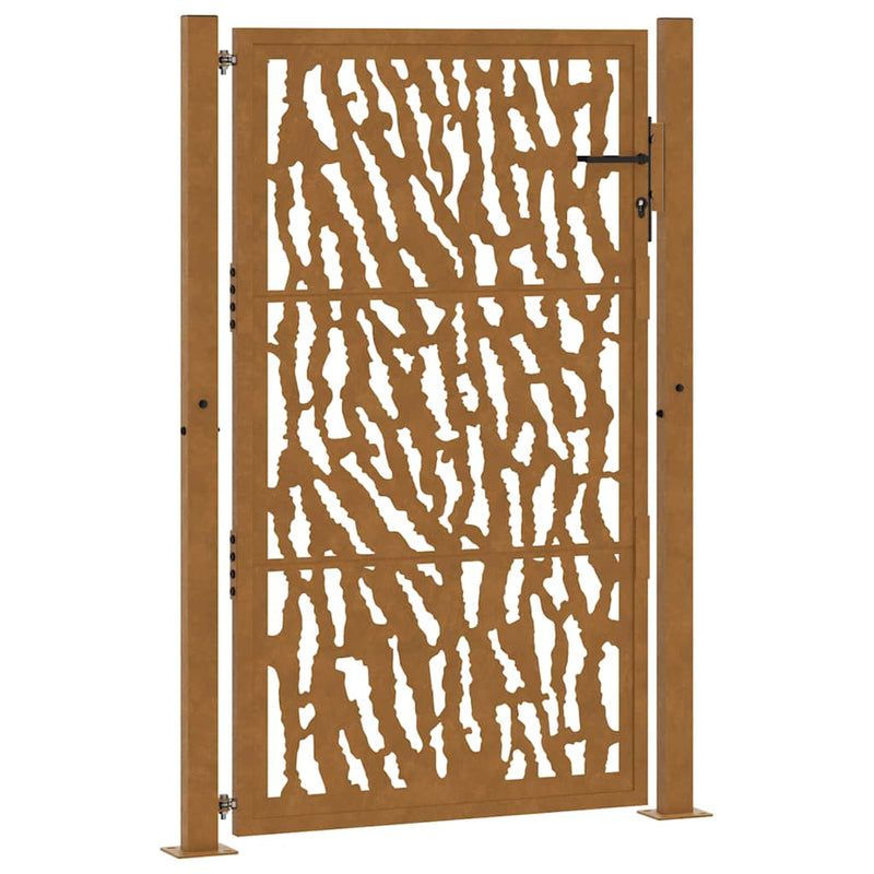 Load image into Gallery viewer, Vidaxl poort met sporenontwerp 100x150 cm weervast staal
