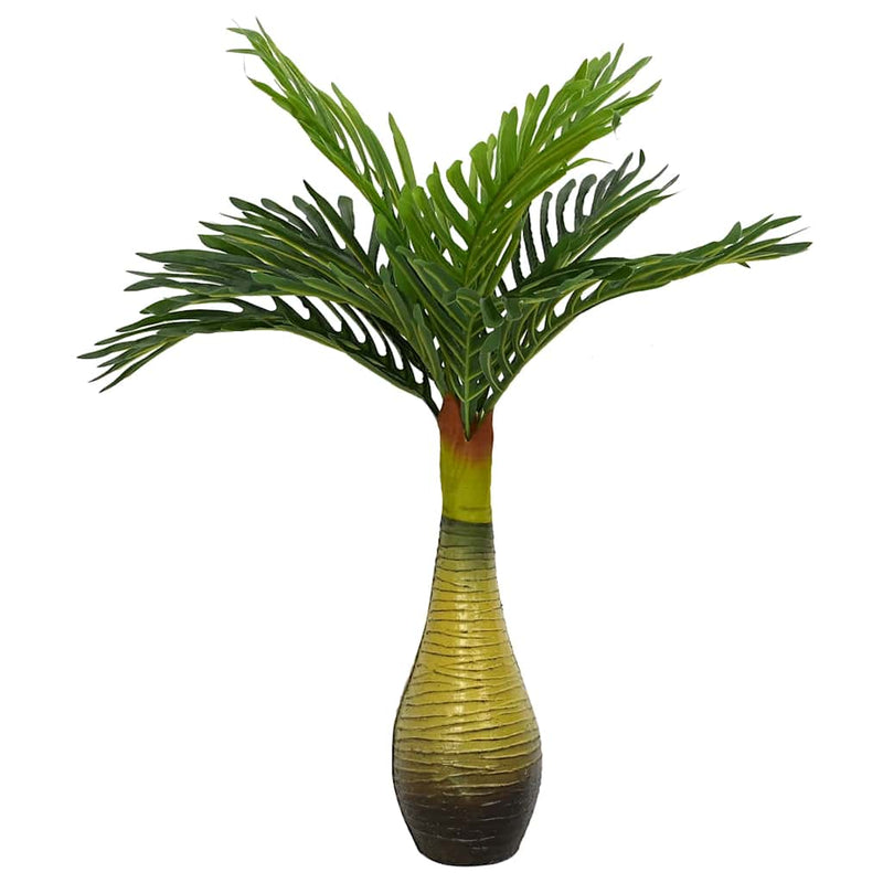 Load image into Gallery viewer, Vidaxl kunstpalmplant 9 blaadjes 70 cm groen
